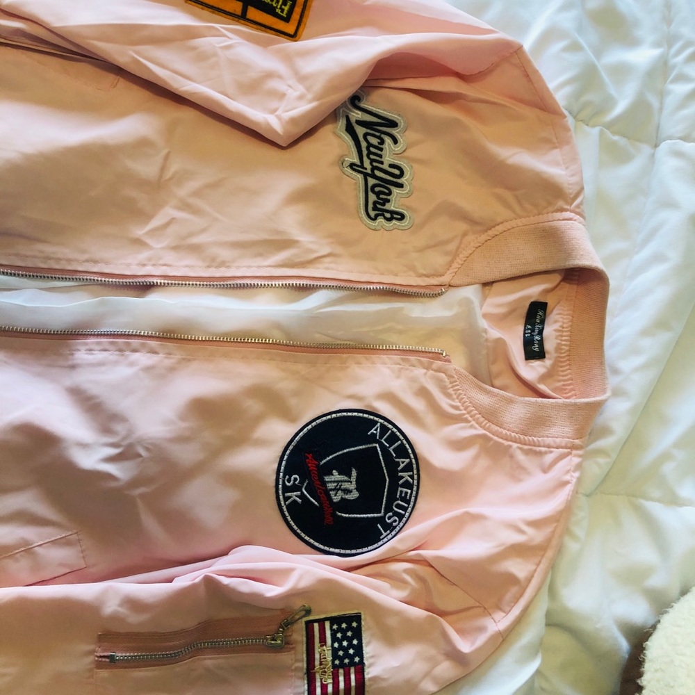 Pink Varsity Jacket - Picture 4 of 4